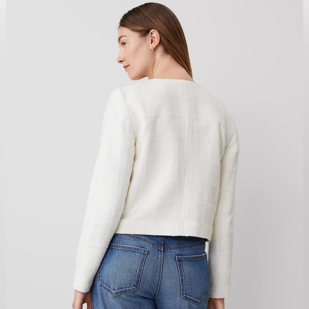 NWT Ann Taylor Double Button Jacket in Boucle Tweed - Picture 4 of 6